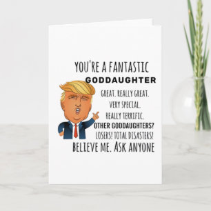 Goddaughter Funny Birthday Gift Best Present Card
