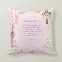 Goddaughter Gift Encouragement Words Personalized Throw Pillow