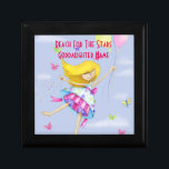 Goddaughter Gift Girly Motivational Personalized Keepsake Box<br><div class="desc">Edit your Godchild's name and a personalized greeting as desired to make this Goddaughter or Godson gift a very special keepsake gift. God parents (Godmother or Godfather) will find a wide selection of Godchild gifts here for all occasions, some religious, other seasonal and personal such as Baptism, 1st Communion, Conformation,...</div>