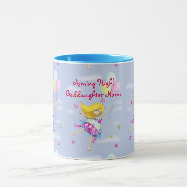 Goddaughter Gift Girly Motivational Personalized Mug (Center)