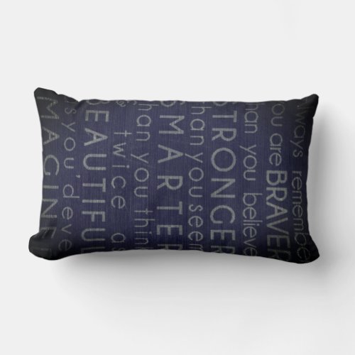 Goddaughter Gift Motivational Encouragement NAMED Lumbar Pillow