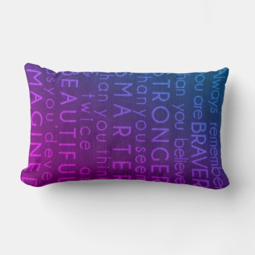 Goddaughter Gift Motivational Encouragement NAMED Lumbar Pillow