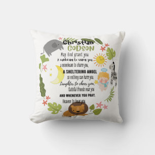 Goddaughter Gift Motivational Encouragement NAMED Throw Pillow