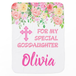 Goddaughter Gifts from Godmother - Girl Name Baby Blanket