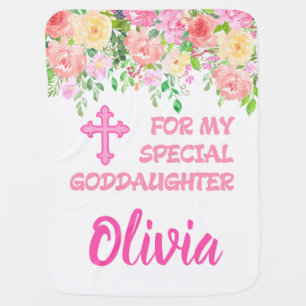 Goddaughter Gifts from Godmother - Girl Name Baby Blanket