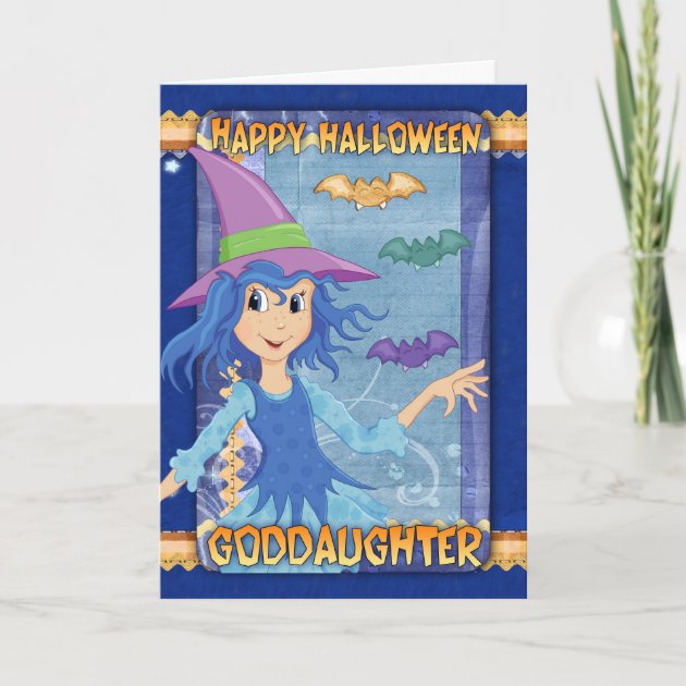 Goddaughter Halloween Greeting Card