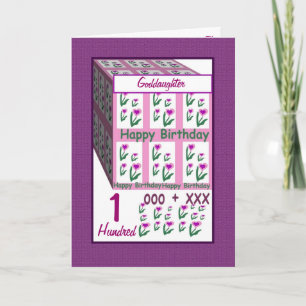 GODDAUGHTER - Happy 1st Birthday Card