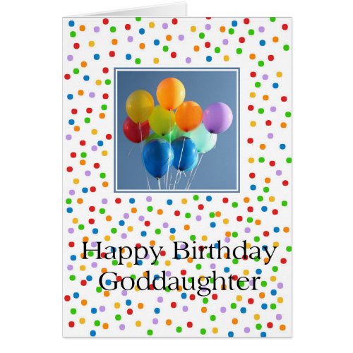 Goddaughter happy balloon birthday
