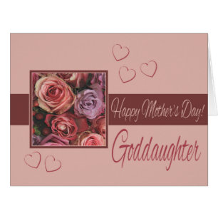 Goddaughter  Happy Mother's Day rose card