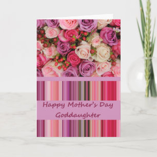 Goddaughter  Happy Mother's Day rose card