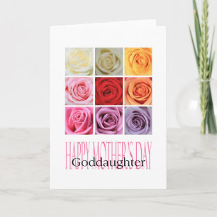 Goddaughter  Happy Mother's Day rose card