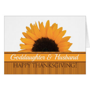 goddaughter & husband Thanksgiving Card