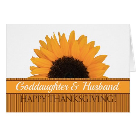Goddaughter & Husband Thanksgiving Card