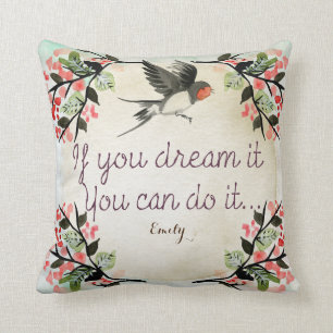 Goddaughter Inspirational Encouragement Gift Named Throw Pillow