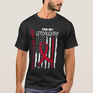 Goddaughter Multiple Myeloma Awareness American Fl T-Shirt