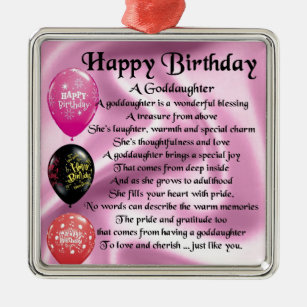 Happy Birthday Goddaughter Home Furnishings Accessories Zazzle