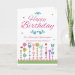 Goddaughter Pretty Birthday Card With Butterflies