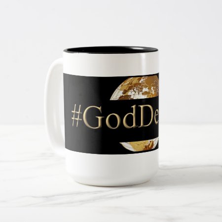 #goddeeper (tm) Black 15 Oz  Two-tone Mug