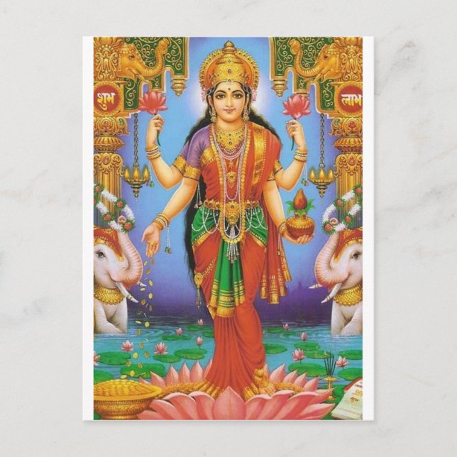 goddes laxshmi postcard (Front)