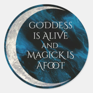 Goddess Alive Round Sticker