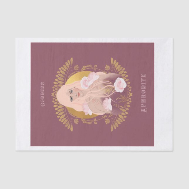 Goddess Aphrodite decoupage Tissue Paper (Front)