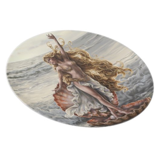 Goddess Aphrodite Plate by artist Lindsay Archer (Right Side)