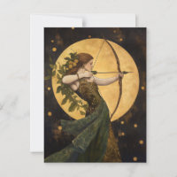 Goddess Artemis Art Nouveau Greek Mythology
