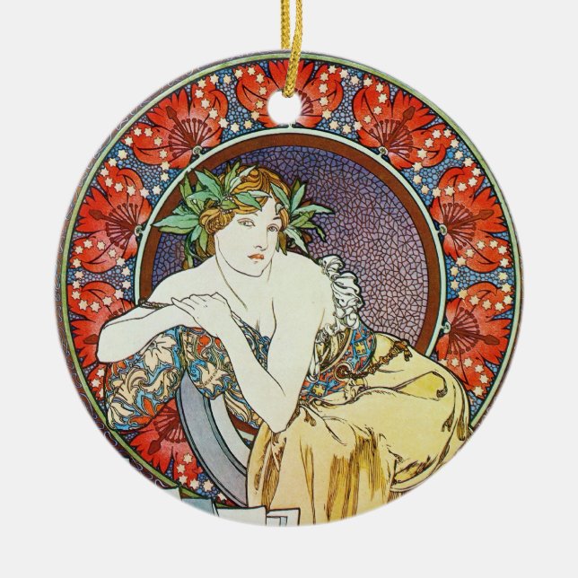 Goddess Artwork Ceramic Ornament (Front)