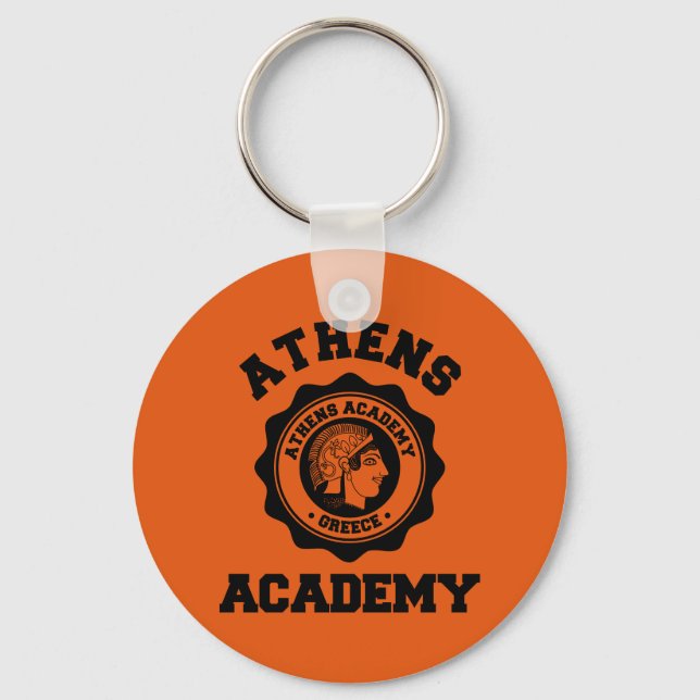 Goddess Athena - Athens Academy Seal Keychain (Front)