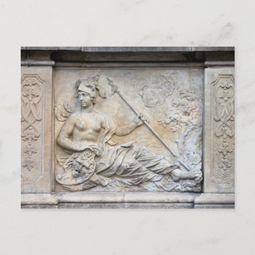 Goddess Athena Relief Postcard