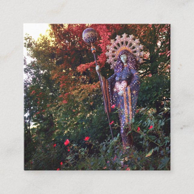 goddess aza in eureka springs square business card (Front)