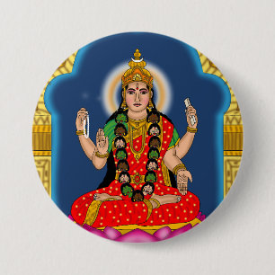 Goddess Bhairavi Button