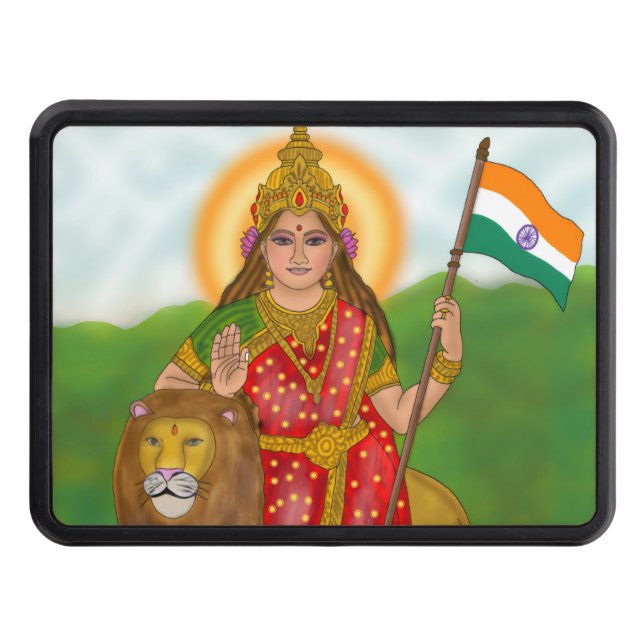 Goddess Bharat Mata  Hitch Cover (Front)