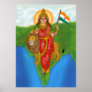 Goddess Bharat Mata  Poster