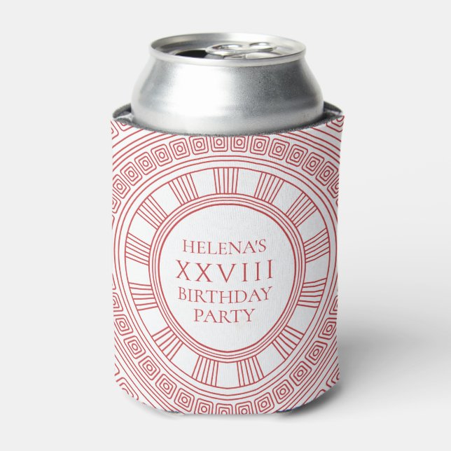 Goddess birthday party with custom colors can cooler (Can Front)