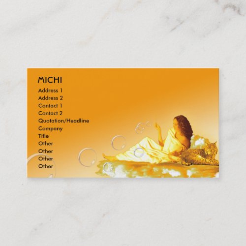Goddess Biz Card Template Business Cards