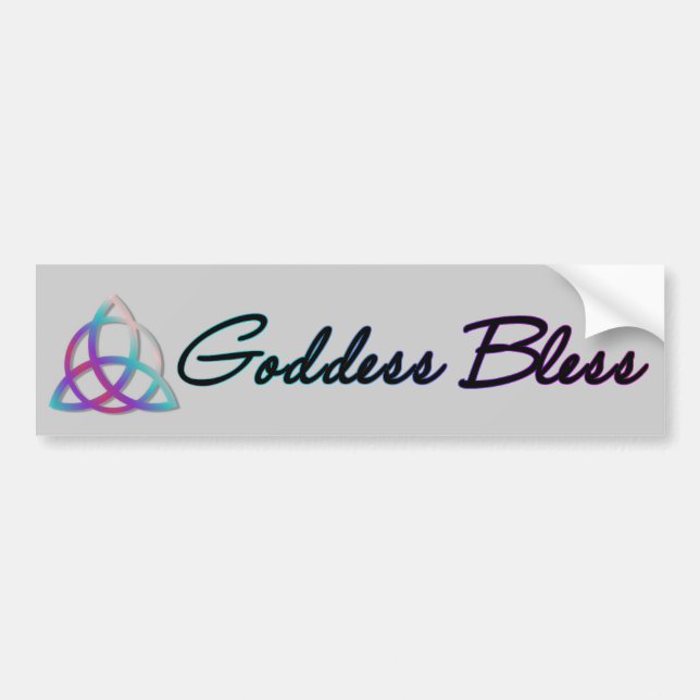 Goddess bless bumper sticker (Front)
