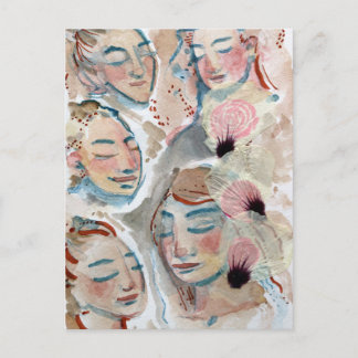 Goddess Bloom Flower Goddesses Nature Lovers       Postcard