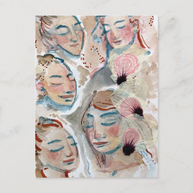 Goddess Bloom Flower Goddesses Nature Lovers       Postcard (Front)