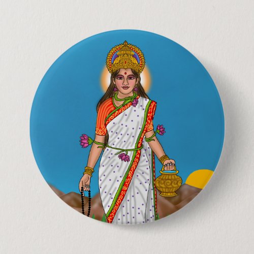 Goddess Brahmacharini Button