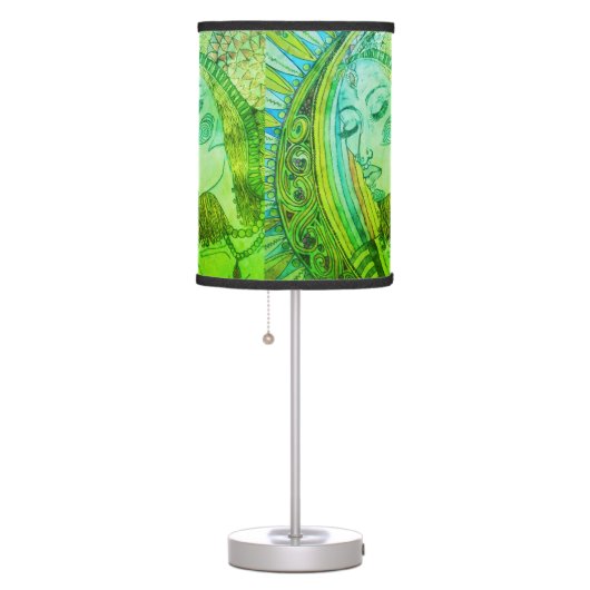 Goddess - Bright Green Lamp shade (Right)