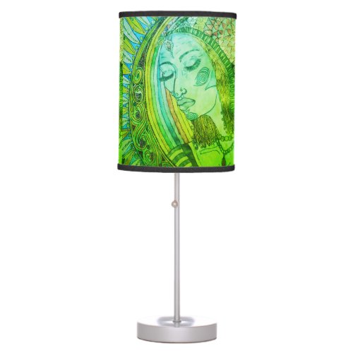 Goddess _ Bright Green Lamp shade