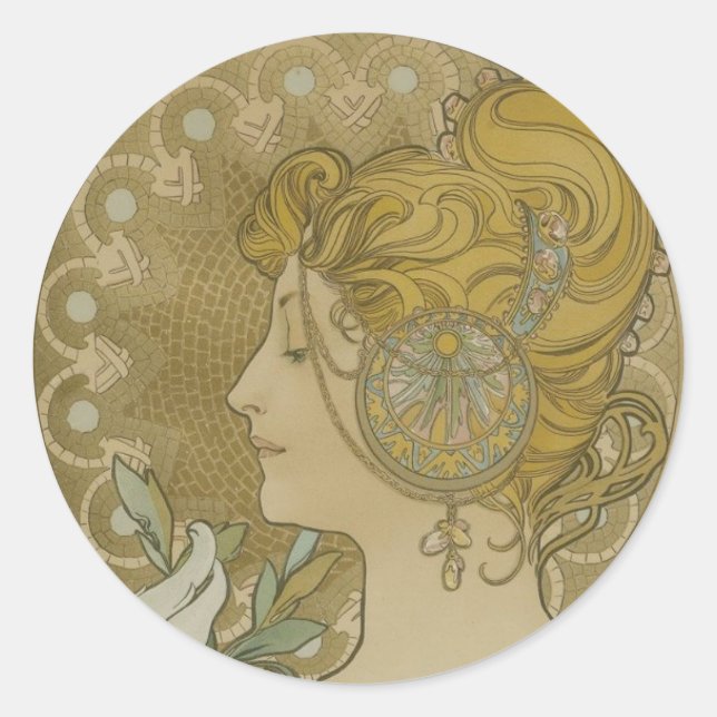 Goddess Brigid Pagan Wiccan Craft Classic Round Sticker (Front)