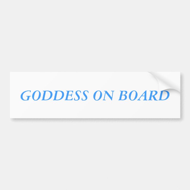 GODDESS BUMPER STICKER (Front)