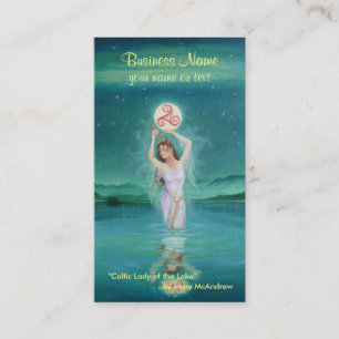 Goddess Business Card / Celtic Lady of Lake