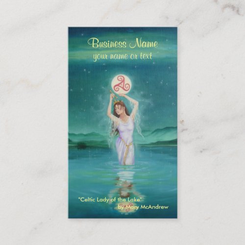 Goddess Business Card / Celtic Lady of Lake
