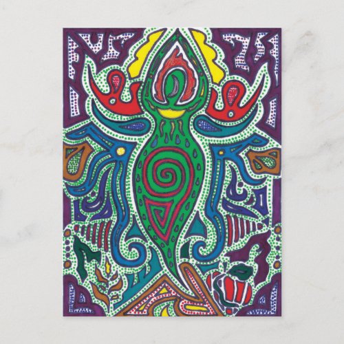 Goddess Calm in Chaos Postcard