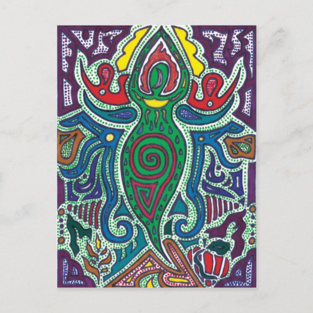 Goddess, Calm in Chaos Postcard (Front)