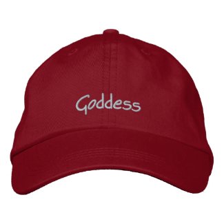 Goddess Cap / Hat embroideredhat