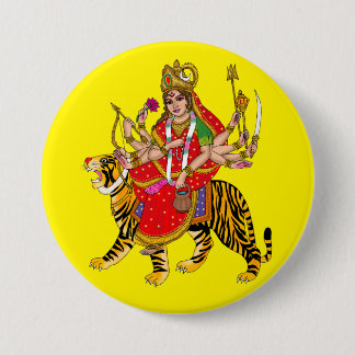 Goddess Chandraghanta Button